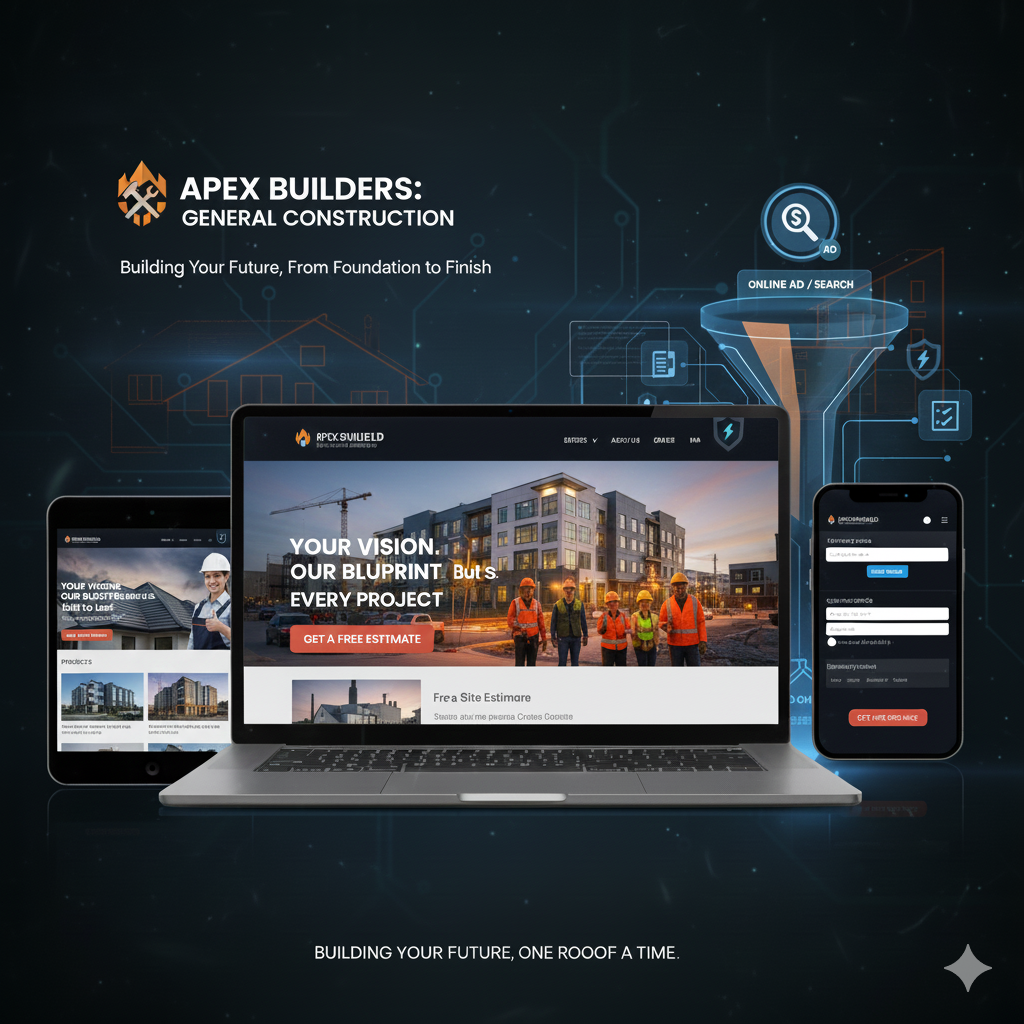 Apex Builders Funnel Mockup