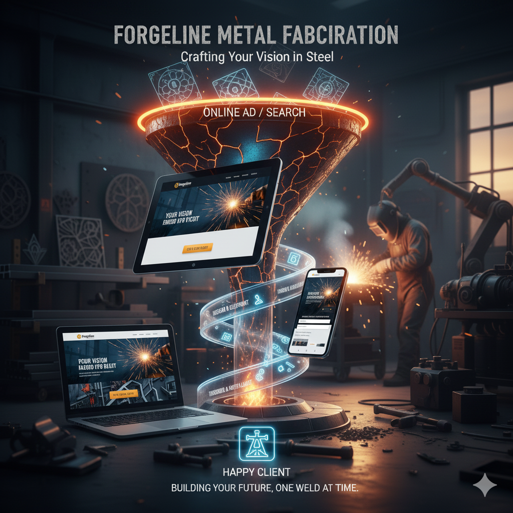 Forgeline client journey funnel visual