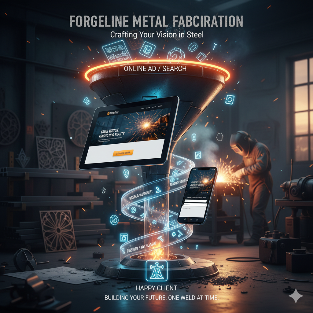 Forgeline metal fabrication hero visual