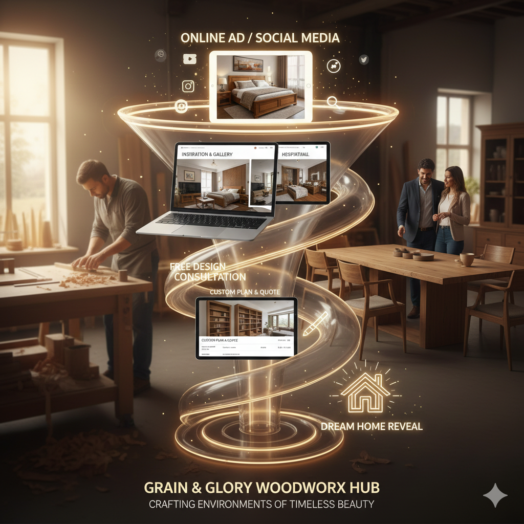 Grain & Glory client journey from online inquiry to finished space